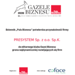 Gazele Biznesu 2020 - Presystem